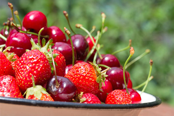 Un bol de fruits rouges