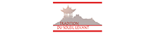 Logo tradition du soleil levant sur fond blanc 