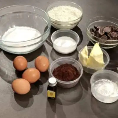 Ingrédients et préparation pour dessert