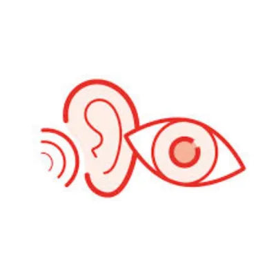 Pictogramme oreille et oeil