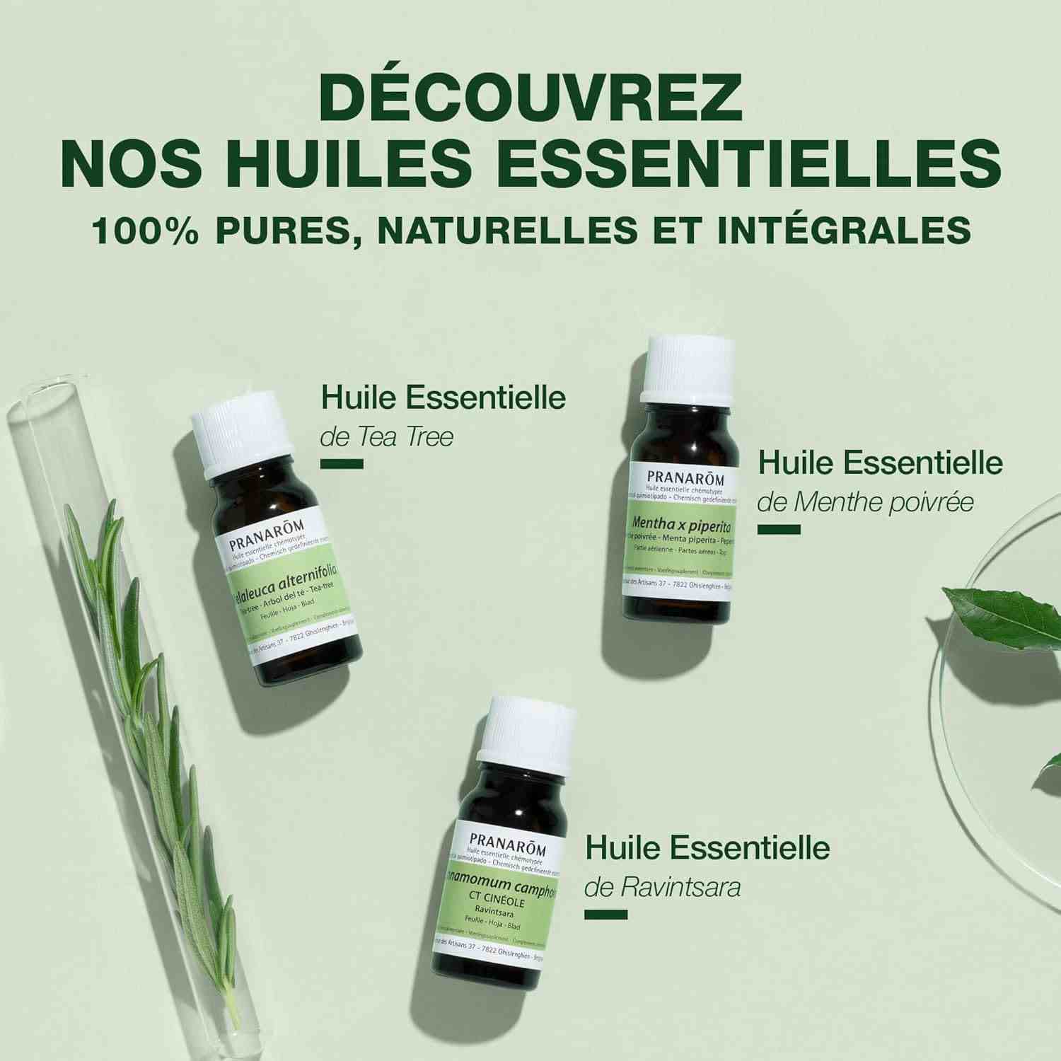 tout la gamme d'Huile essentielle bio Pranarom