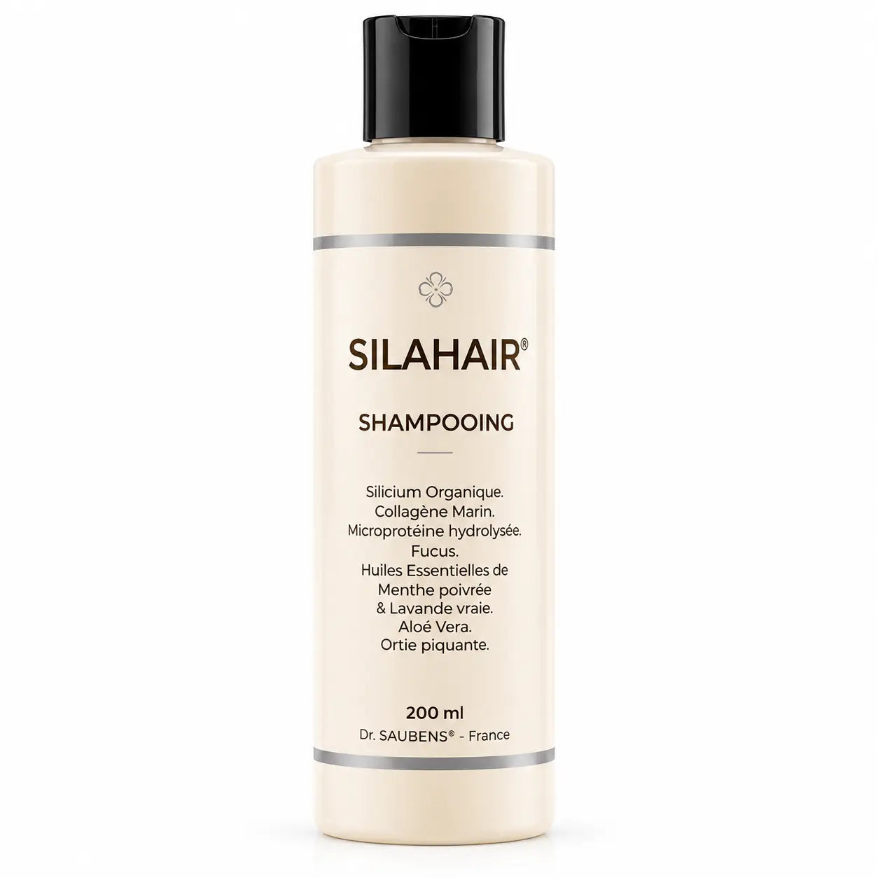 Silahair Shampooing en flacon, produit de soin capillaire professionnel en studio