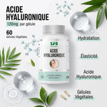 Gélules acide hyaluronique SFB 120mg - Hydratation et élasticité cutanée naturelle