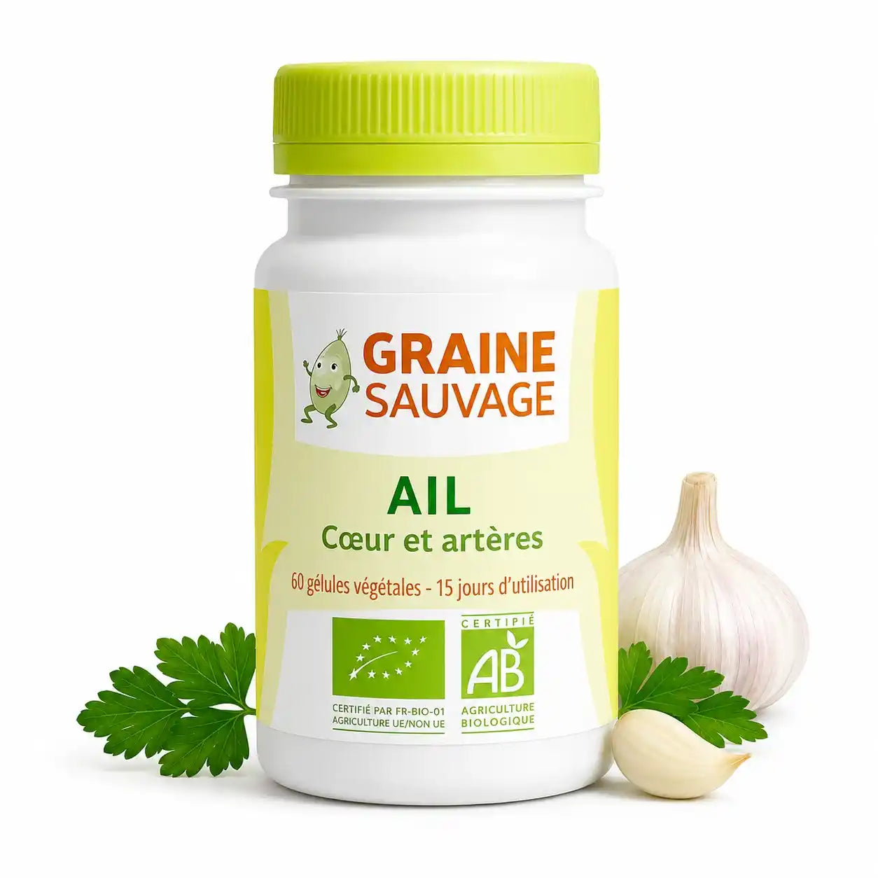 Gélules Ail Bio Vegan Graine Sauvage - Supplément naturel Cœur et artères