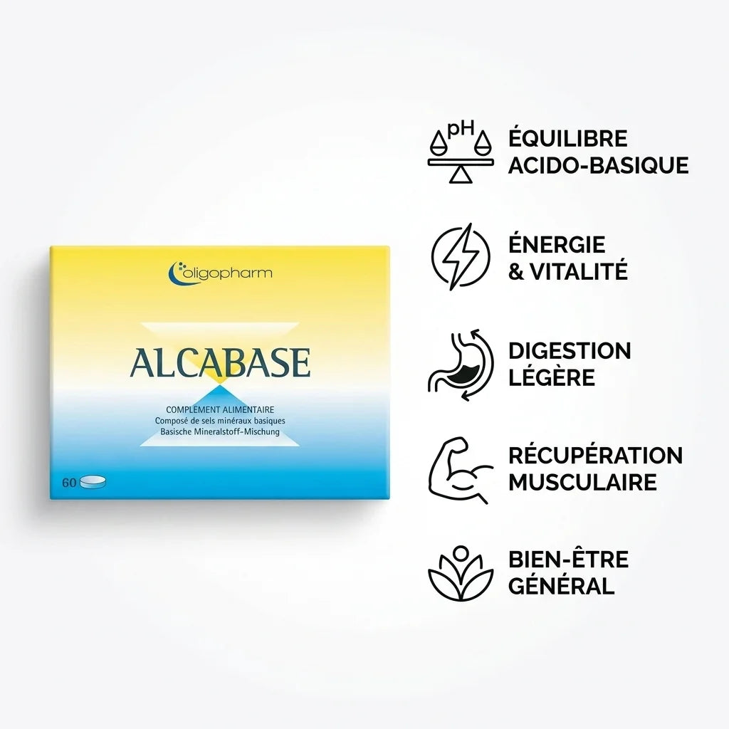 Alcabase 60 comprimés Dr Theiss avec bénéfices : équilibre acido-basique, énergie et digestion