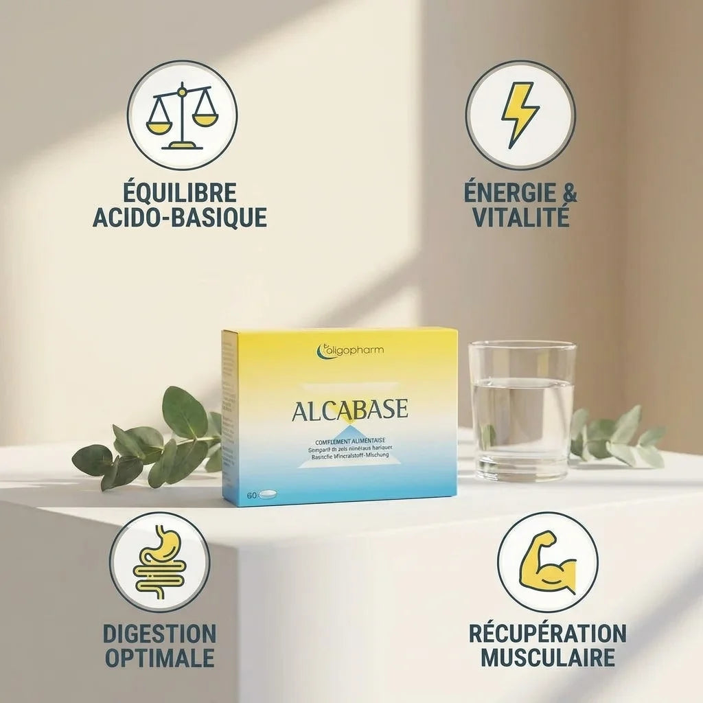 Alcabase 60 comprimés Dr Theiss avec bénéfices santé : équilibre acido-basique, énergie et digestion