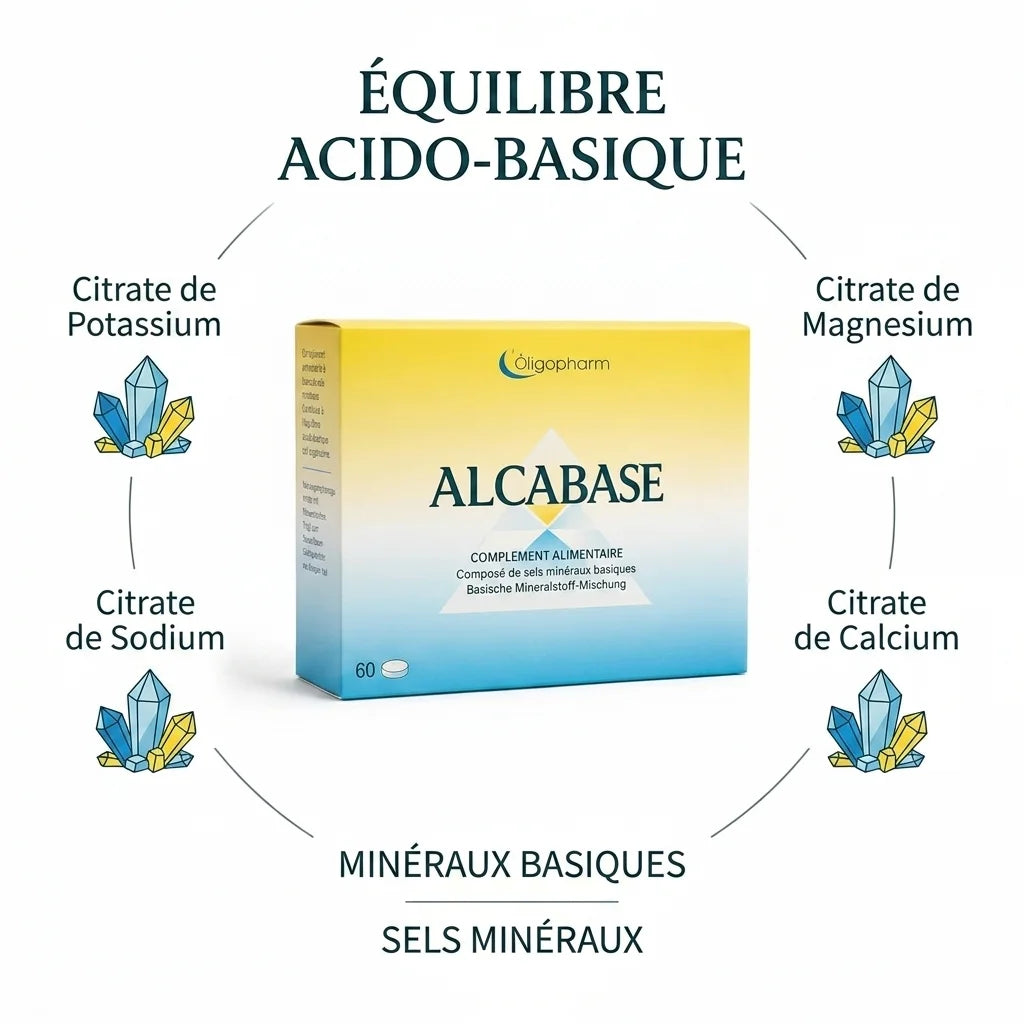 Alcabase 60 comprimés Dr Theiss équilibre acido-basique minéraux basiques citrates