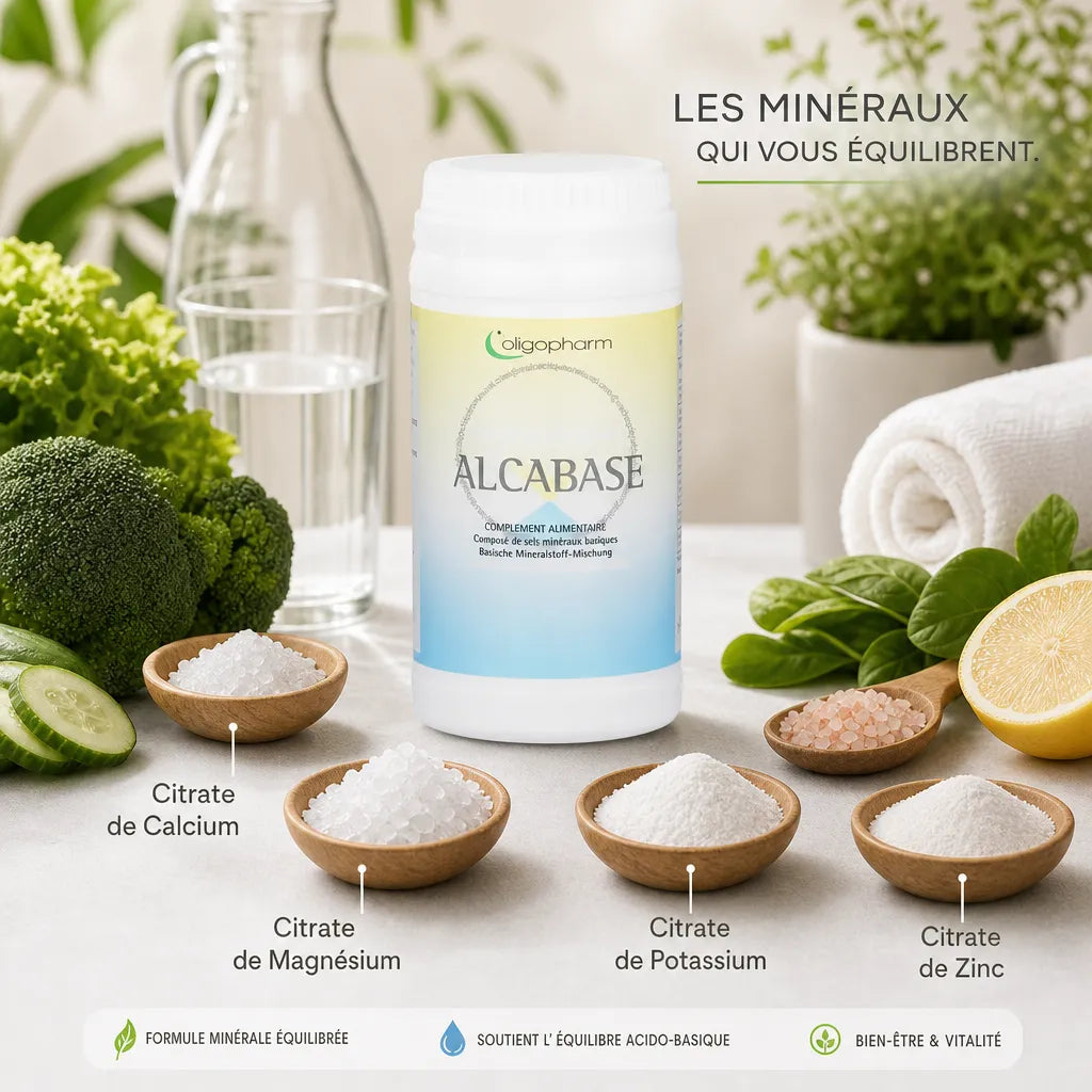 Alcabase poudre Dr Theiss avec ingrédients minéraux citrate calcium magnésium potassium zinc