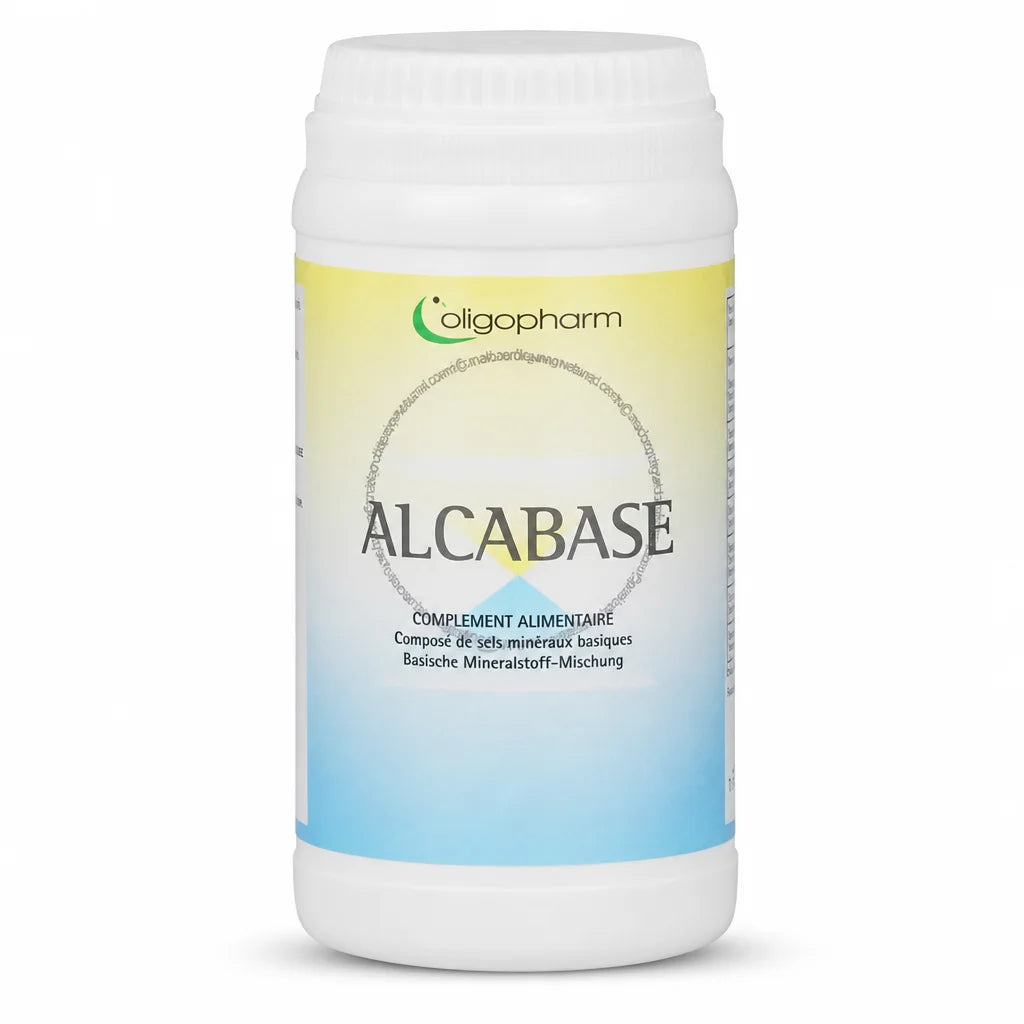 Alcabase en poudre Dr Theiss - Flacon produit sur fond blanc