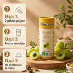 Amalaki bio Ayurvana gélules avec fruits amla frais, dosage et mode d'emploi