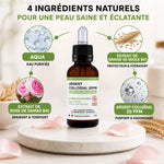 Argent colloïdal Dr Theiss 30ml bio avec ingrédients: eau purifiée, seigle bio, rose de Damas bio