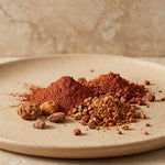Argile rouge Najel naturelle - poudre terracotta et minéraux en gros plan