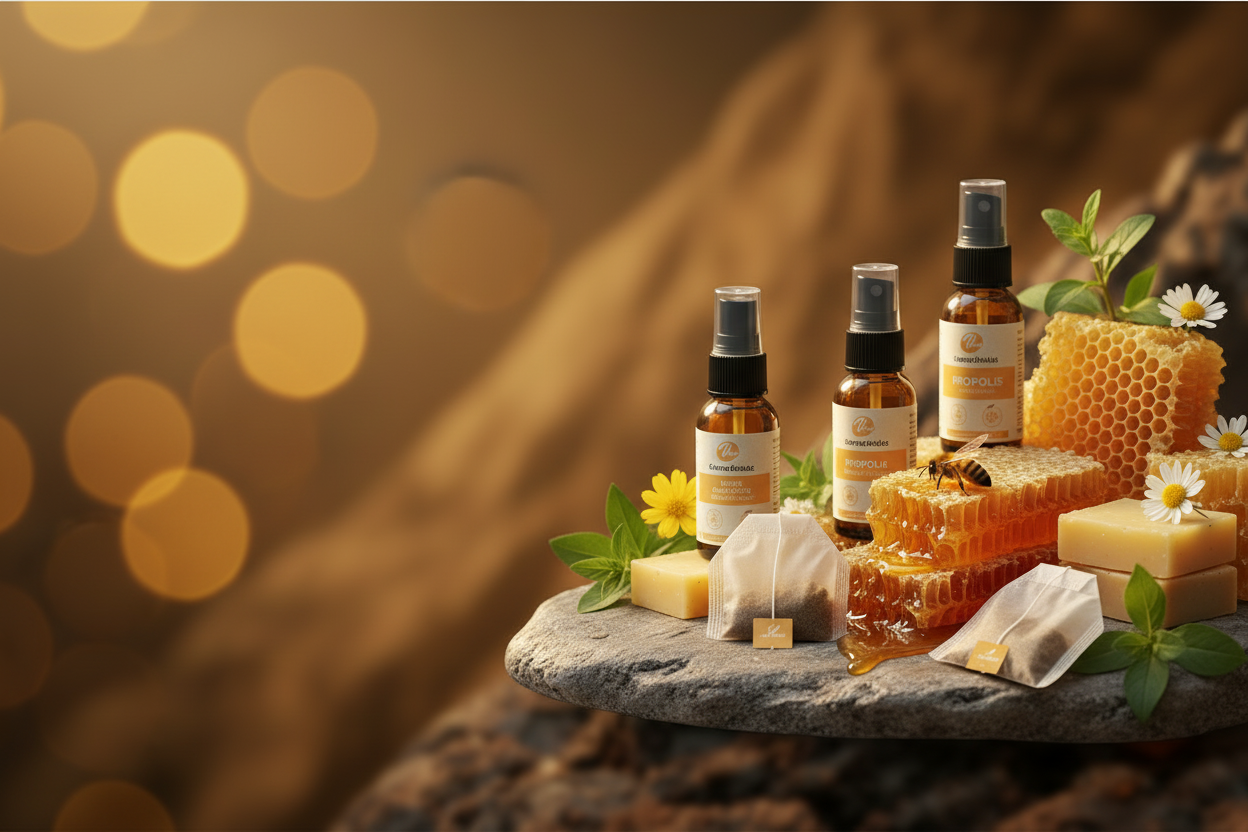 Bannière – Apithérapie avec abeille