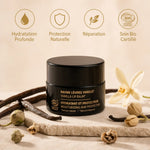Baume à lèvres vanille bio Najel avec bénéfices : hydratation, protection et réparation naturelle