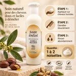 Baume démêlant bio Ciel d'Azur 250ml avec guide d'utilisation et dosage recommandé