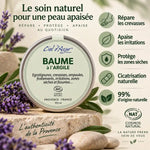 Baume réparateur à l'Argile Ciel d'azur 100ml avec bénéfices : répare, apaise, protège et cicatrise