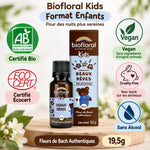 Biofloral Beaux Rêves bio granules enfants 19,5g avec certifications AB, vegan et sans alcool