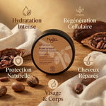 Beurre de karité bio Najel parfum cacao avec ses bénéfices hydratation et régénération