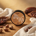 Beurre de karité bio Najel parfum cacao en pot noir avec ingrédients naturels