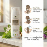 BIO 5 Après-shampooing antichute bio avec mode d'emploi et ingrédients naturels