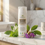 BIO 5 après-shampooing antichute bio vegan avec ingrédients naturels sur marbre