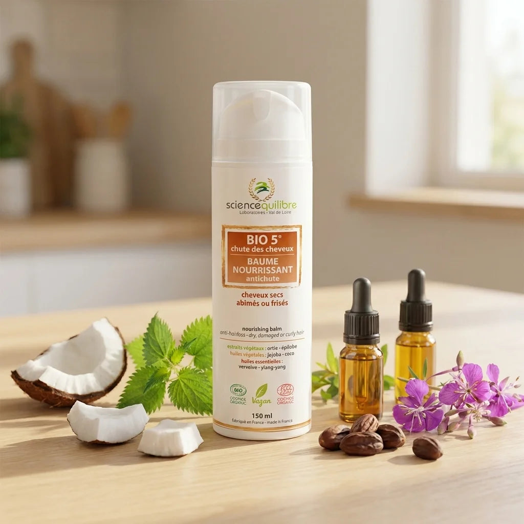 Baume BIO 5 nourrissant antichute Science et Équilibre avec ingrédients bio naturels