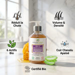 BIO 5 shampooing volumateur anti-chute certifié bio avec ses 5 bénéfices clés et ingrédients naturels