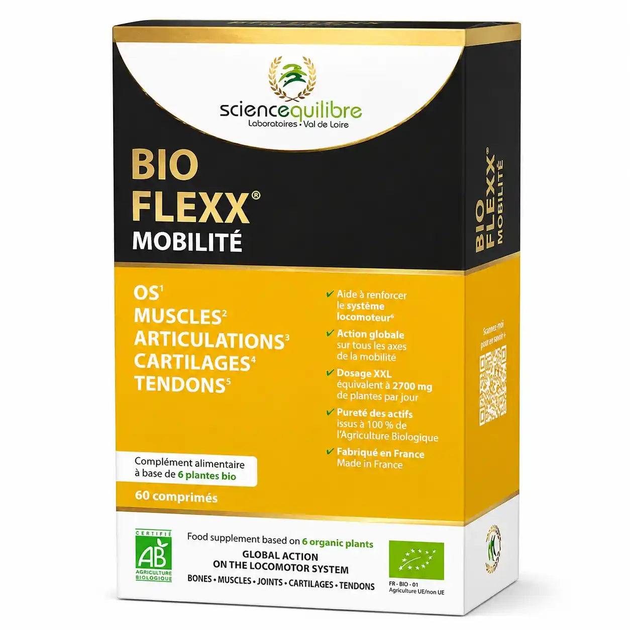 Une boite de BIO FLEXX Mobilité en comprimés de la marque Science et Équilibre