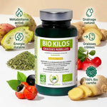 BIO KILOS Graisses Rebelles bio comprimés avec bénéfices : métabolisme, drainage, énergie et ingrédients naturels