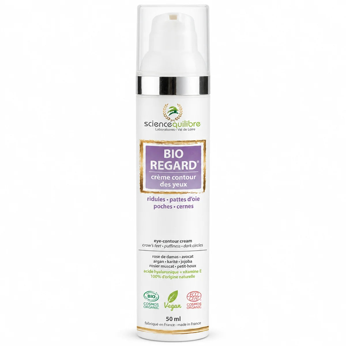 BIO REGARD crème contour des yeux bio et vegan - produit Science et Équilibre
