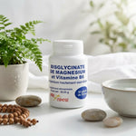 Flacon Bisglycinate de Magnésium et Vitamine B6 Vital Osmose avec plantes et éléments wellness