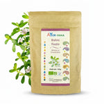 Brahmi Bio poudre Ayurvana 150g sachet kraft avec étiquette violette, produit ayurvédique