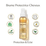 Brume protectrice cheveux bio Acorelle en flacon spray blanc certifiée organic
