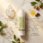 Cassiopée crème de nuit anti-âge en tube blanc, ingrédients cristal de roche et silicium bio-activé