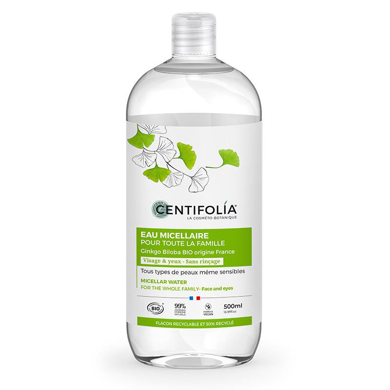 Eau micellaire certifié bio pour toute la famille
