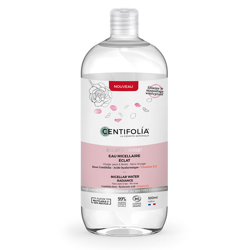Eau micellaire Éclat de Rose certifiée bio - Centifolia
