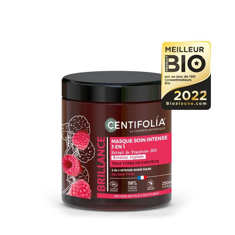 Masque soin brillance intense 3 en 1 certifié bio - Centifolia
