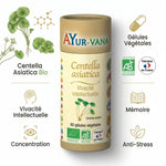Centella Asiatica bio en gélules Ayur-Vana - Complément mémoire et concentration certifié AB France