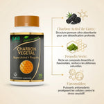 Charbon activé propolis verte gélules SFB avec ingrédients naturels et bienfaits antioxydants