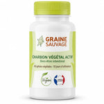 Flacon de Charbon Végétal Actif en gélules Graine Sauvage 60 capsules