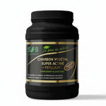 Charbon végétal activé + psyllium bio poudre 80g SFB Laboratoires pot noir