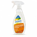 Spray anti-poussière Chass'Poussière Etamine du Lys, flacon verre transparent avec étiquette orange
