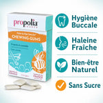 Chewing-gums Propolia Propolis Cannelle sans sucre avec bénéfices hygiène buccale et haleine fraîche