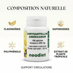 Chrysantellum Americanum gélules Neodiet 250mg avec ingrédients naturels flavonoïdes saponosides polyphénols