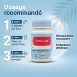Bouteille Citrulline gélules dosage recommandé 2 capsules jour endurance musculaire