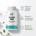 Collagène marin SFB en gélules avec posologie - 2 gélules par jour avec eau