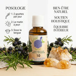 Complexe bio n°10 Citrine Romarin Genévrier Figuier avec posologie et ingrédients botaniques