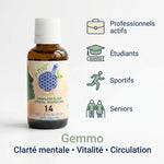 Complexe bio n°14 Fluorite flacon verre ambré pour clarté mentale et vitalité