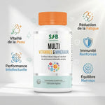 Complexe vitamines et minéraux SFB en gélules - Réduction fatigue, immunité, vitalité et performance