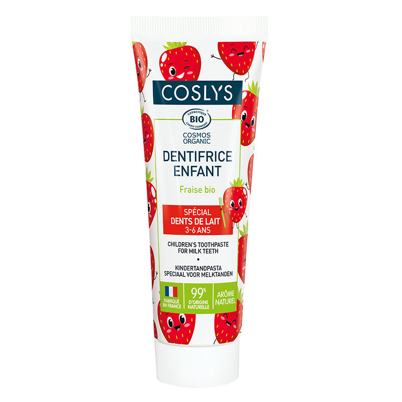 Dentifrice Enfant Fraise Certifié Bio – Coslys